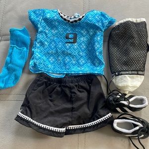 American girl doll clothing - soccer